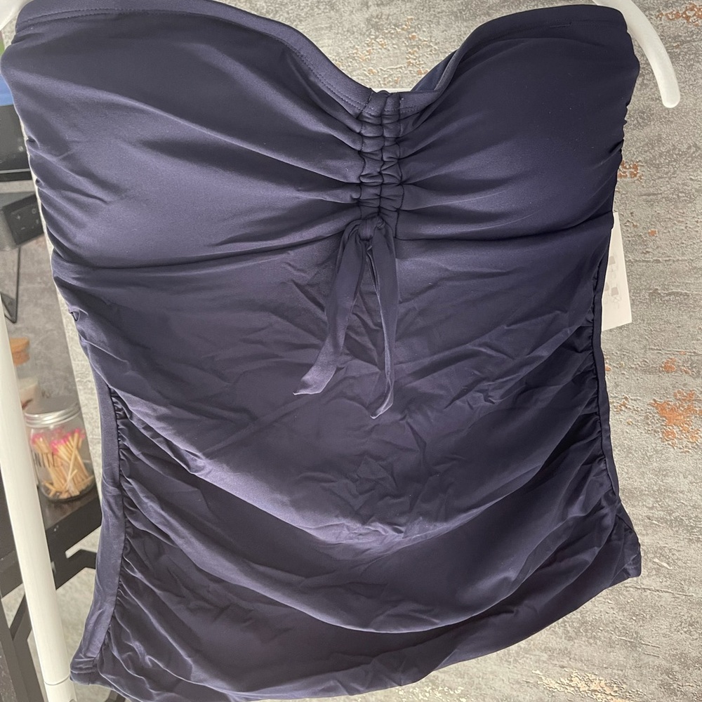 DKNY navy swimsuit top size large